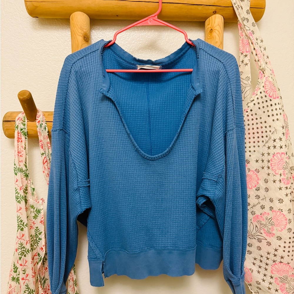 We The Free Waffle Oversized Sweater